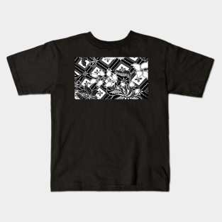 Paisley BATIK Bali Flowers and Leaf Kids T-Shirt